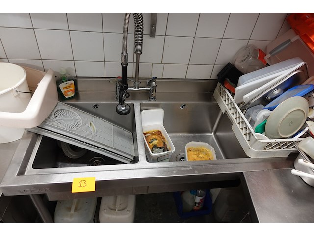 Dubbele inox spoelbak - afbeelding 4 van  7