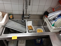 Dubbele inox spoelbak - afbeelding 4 van  7