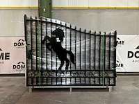 Dubbele inrijpoort paard (ongebruikt) - afbeelding 3 van  8
