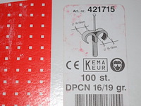 Dubbele kabelclips mepac ca. 4 doosjes x100st. - afbeelding 1 van  3