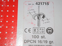 Dubbele kabelclips mepac ca. 4 doosjes x100st. - afbeelding 2 van  3