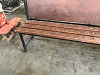 Dubbele kleedkamerbank - afbeelding 2 van  5