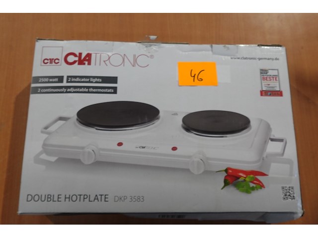 Dubbele kookplaat clatronic - afbeelding 1 van  2