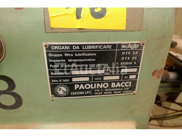 Dubbele langgatboormachine paolino bacci - afbeelding 3 van  7