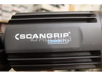 Dubbele led bouwplaats spotlight op scangrip connect statief