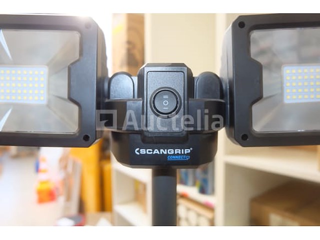 Dubbele led bouwplaats spotlight op scangrip connect statief - afbeelding 5 van  11