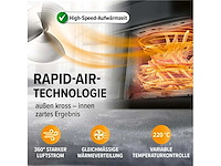 Dubbele mandje airfryer - 2 x 3,5 l - zwart - afbeelding 7 van  7