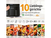 Dubbele mandje airfryer - 2 x 3,5 l - zwart - afbeelding 2 van  5