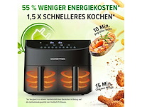 Dubbele mandje airfryer - 2 x 3,5 l - zwart - afbeelding 5 van  5