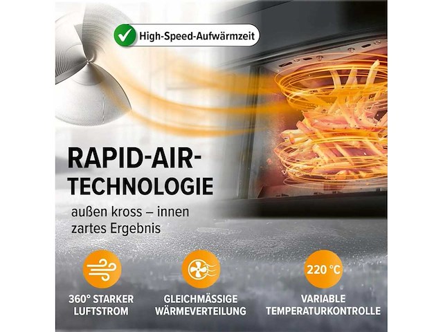 Dubbele mandje airfryer - 2 x 3,5 l - zwart - afbeelding 5 van  5