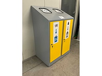 Dubbele metalen sorteervuilbak - afbeelding 4 van  4