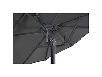 Dubbele parasol met krukas en ventilatie, uv80+ bescherming - anthraciet - 270 x 450cm - afbeelding 4 van  7
