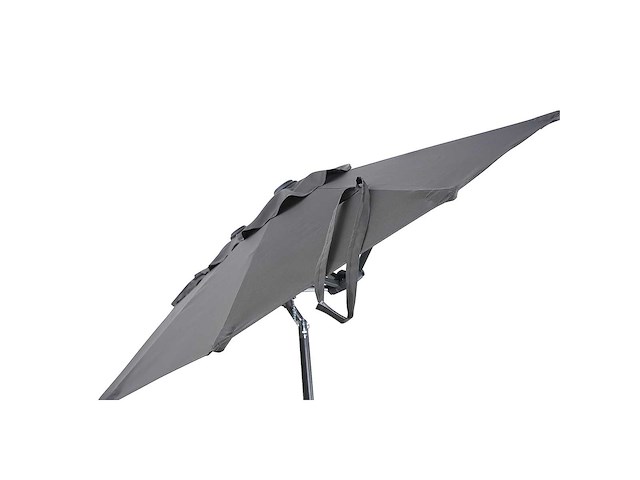 Dubbele parasol met krukas en ventilatie, uv80+ bescherming - anthraciet - 270 x 450cm - afbeelding 5 van  7