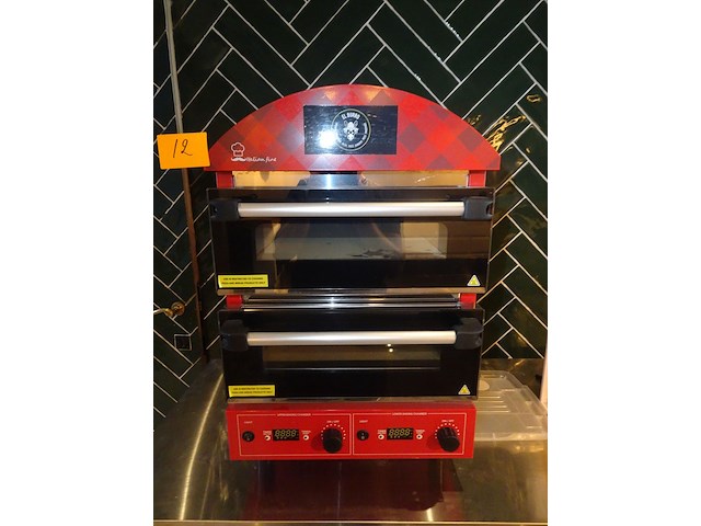 Dubbele pizza-oven rinaldi superforni - afbeelding 1 van  3