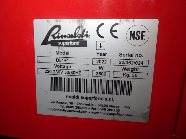 Dubbele pizza-oven rinaldi superforni - afbeelding 3 van  3