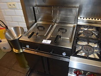 Dubbele professionele friteuse, zanussi, type-dii, 15 kw, werking niet gekend