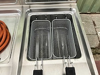 Dubbele professionele gasfriteuse – rvs – 2 × 15 l – mobiel - afbeelding 5 van  11