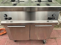 Dubbele professionele gasfriteuse – rvs – 2 × 15 l – mobiel - afbeelding 7 van  11