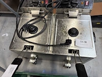 Dubbele rvs friteuse ggmgastro - afbeelding 4 van  8