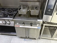 Dubbele rvs-friteuse komel