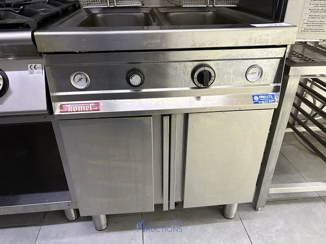 Dubbele rvs-friteuse komel - afbeelding 7 van  14