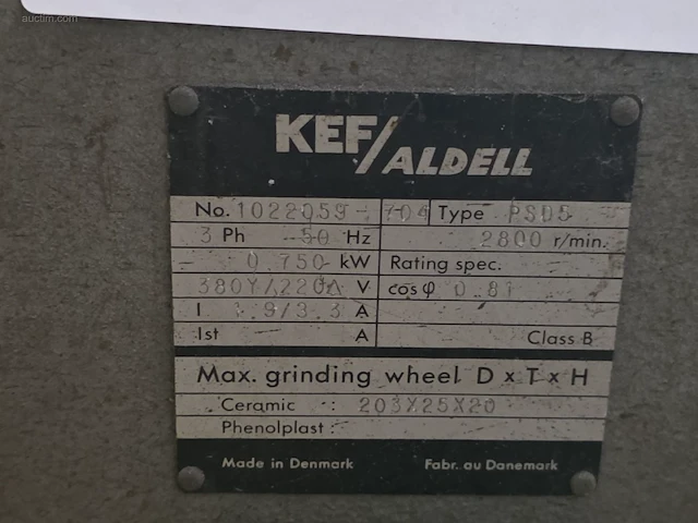 Dubbele slijpmolen kef aldel psd 5 - afbeelding 2 van  4