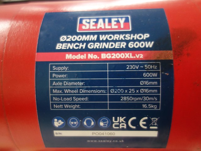 Dubbele slijpmolen sealey - afbeelding 10 van  10