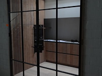 Dubbele smeedwerken deur - afbeelding 2 van  4