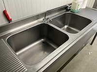 Dubbele spoelbak rvs - afbeelding 2 van  5