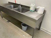 Dubbele spoelbak rvs - afbeelding 3 van  5