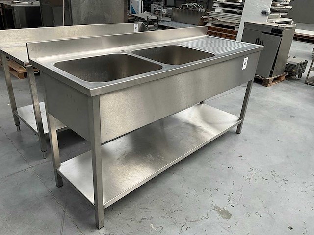 Dubbele spoelbak rvs - afbeelding 1 van  1