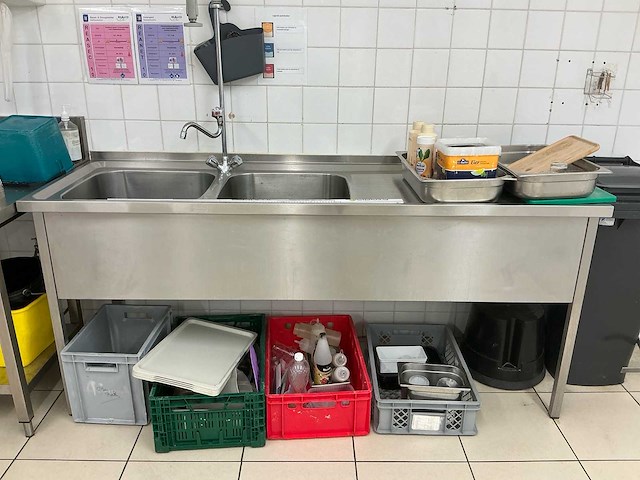 Dubbele spoelbak - afbeelding 1 van  4