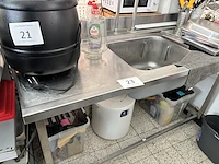 Dubbele spoeltafel