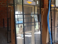 Dubbele stalen deur met glas - afbeelding 2 van  3
