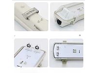 Dubbele tl armatuur 120cm – ip65 waterdicht – fluorescerend frame (x16) - afbeelding 3 van  6