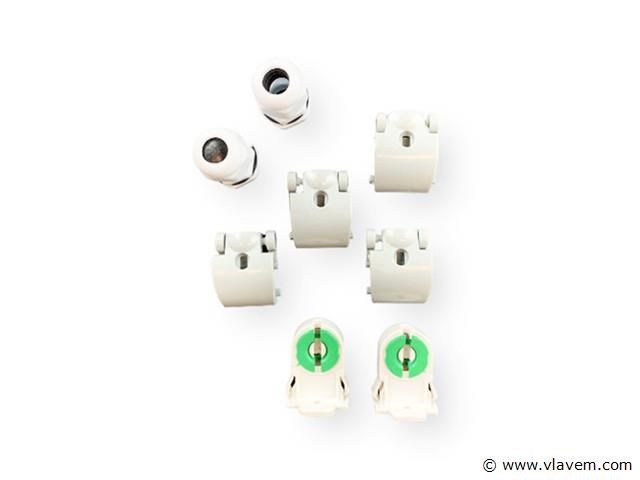 Dubbele tl armatuur 120cm – ip65 waterdicht – fluorescerend frame (x16) - afbeelding 4 van  6
