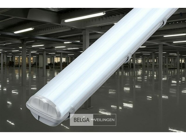 Dubbele tl armatuur 120cm – ip65 waterdicht – fluorescerend frame (x16) - afbeelding 1 van  7