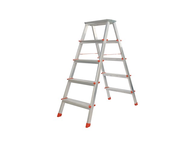 Dubbele trap 5+5 treden - afbeelding 1 van  2