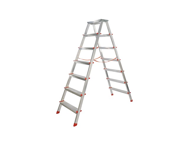 Dubbele trap 7+7 treden - afbeelding 1 van  3