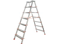 Dubbele trap 7+7 treden - afbeelding 1 van  3