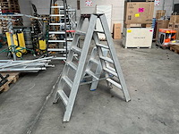 Dubbele trapladder (2x) - afbeelding 1 van  5