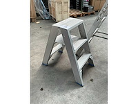 Dubbele trapladder (2x) - afbeelding 3 van  5