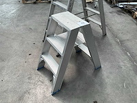 Dubbele trapladder (2x) - afbeelding 5 van  5