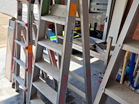 Dubbele trapladder solide - afbeelding 1 van  6