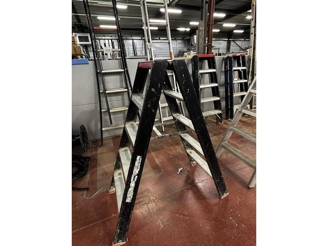 Dubbele trapladder - afbeelding 2 van  2