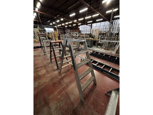 Dubbele trapladder - afbeelding 1 van  2