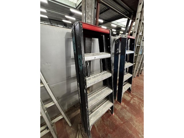 Dubbele trapladder - afbeelding 2 van  2
