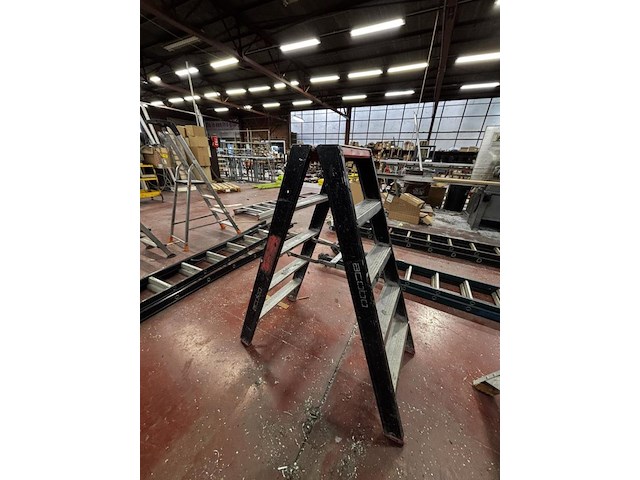 Dubbele trapladder - afbeelding 2 van  2