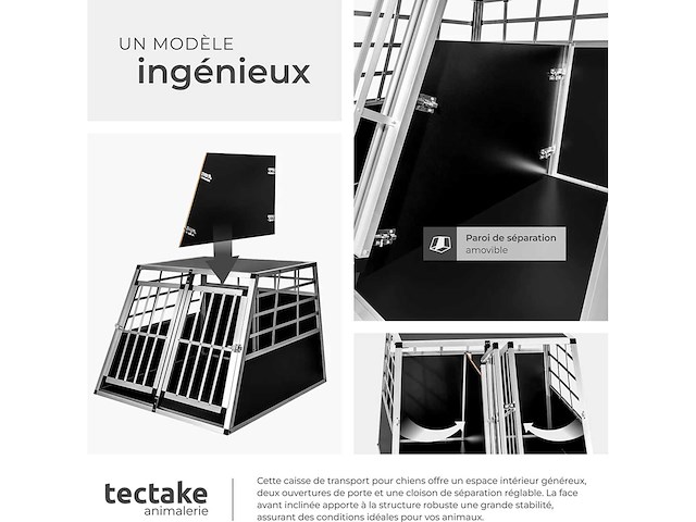 Dubbele veilige hondenhouder met rechte rug - afbeelding 6 van  7