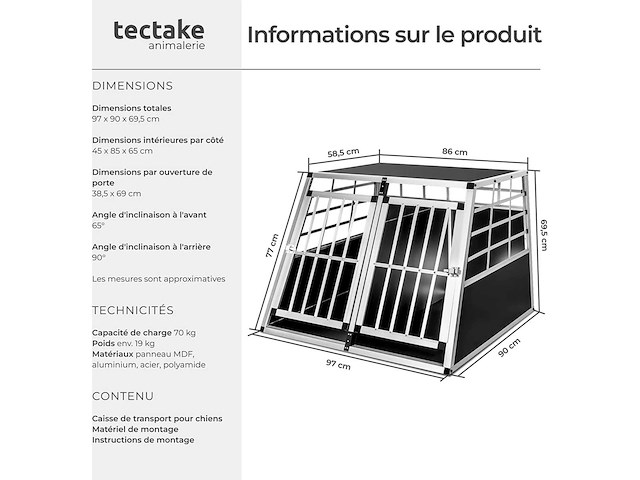 Dubbele veilige hondenhouder met rechte rug - afbeelding 7 van  8